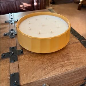 New Hearth & Hand With Magnolia Golden Hour 9 Multi-Wick Ceramic Candle